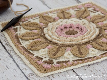 Desert Rose Afghan Square