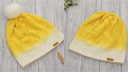 Mütze LIMON mit Bommel oder Beanie - 2in1 - No.183