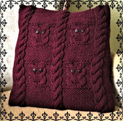 Owls and Cables Cushion