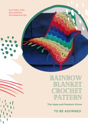 Rainbow chevron blanket