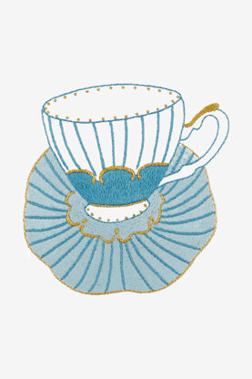 DMC The Striped Porcelain Cup - PAT1515- Downloadable PDF