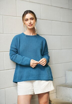 Warmth Sweater in Rowan Cotton Revive - Downloadable PDF