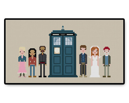 Tenth Doctor's Companions - PDF Cross Stitch Pattern