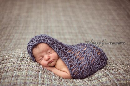 Knit Newborn Blanket, Newborn Wrap