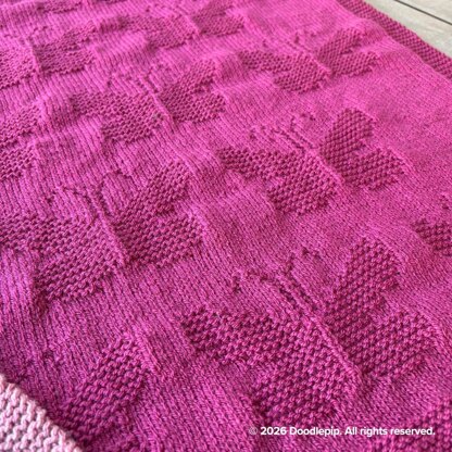 Butterfly Knit Blanket
