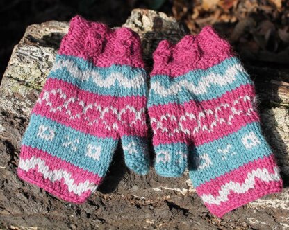 Fair Isle Wrist Cuffs