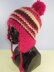 Superchunky Stripe Peruvian Bobble Trapper Hat