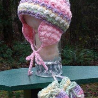 Enchanting Baby Cap & Mittens - PA-303