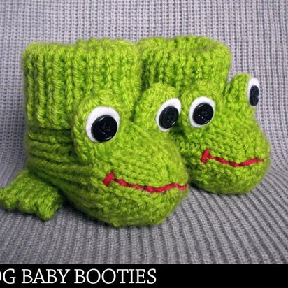 Frog Baby Booties