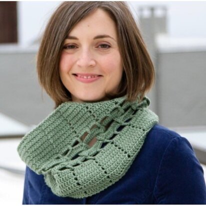 WEBS Emerging Designer #02 Infinity Cowl - Crochet Pattern for Women in Valley Yarns Colrain