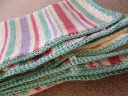 Hearts and Stripes Throw