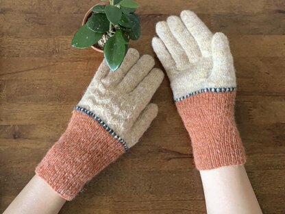 Terra cotta gloves