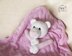 Girl Baby Bear Toy Blanket