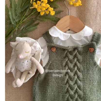 Sunflower Overalls Knitting Pattern