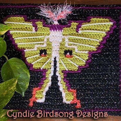 Entomology Collection mosaic square - Luna Moth