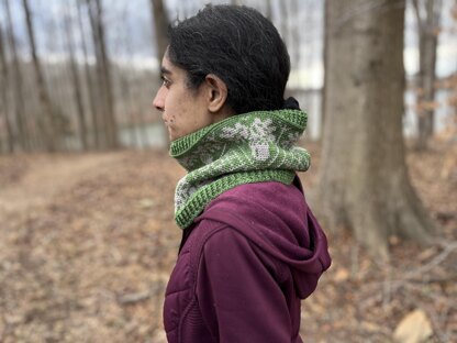 Acorn and Oak Cowl (Crochet)