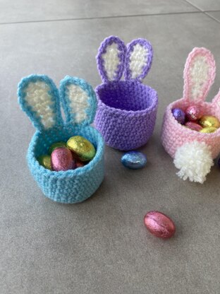 Crochet Easter Bunny Egg Cup