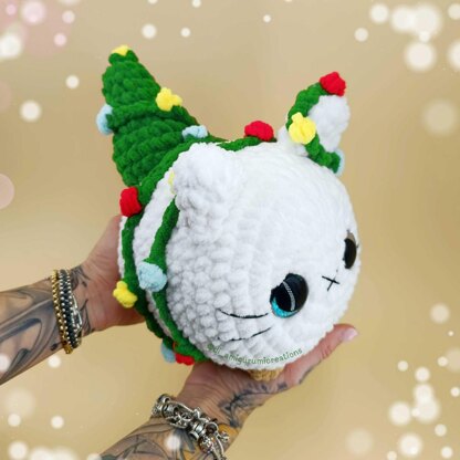 Christmas Lights Cat Crochet