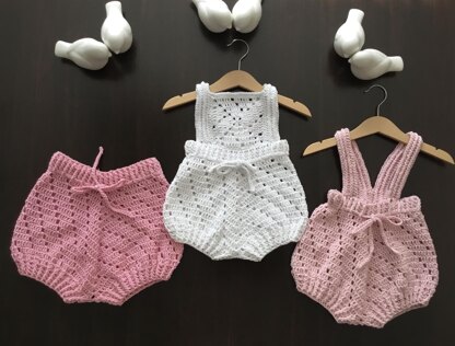 Melody Granny Romper Diaper Cover N 676