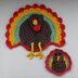 Turkey Duo - Placemat/Trivet and Magnet/Applique