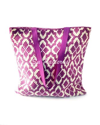 Ornamented Tapestry Crochet Tote