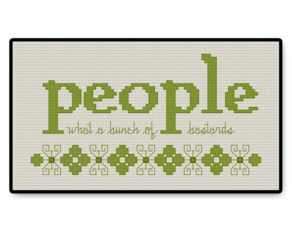 People Quote - It Crowd - PDF Cross Stitch Pattern