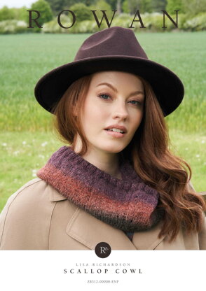 Scallop Cowl in Rowan Felted Tweed Colour - Downloadable PDF