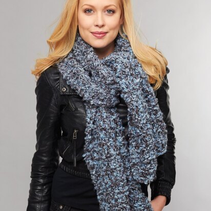 Generous Scarf to knit in Bernat Soft Boucle