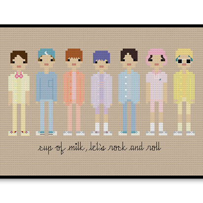 BTS Dynamite - PDF Cross Stitch Pattern