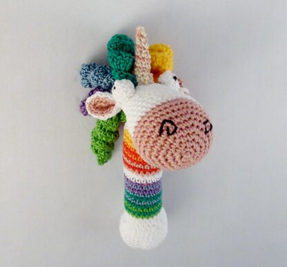 Babyrassel Einhorn Cindy Häkelanleitung
