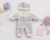 Candy Row Dolls Bodysuit and Hat Knitting Pattern P30 | Elizabeth Primrose Patterns