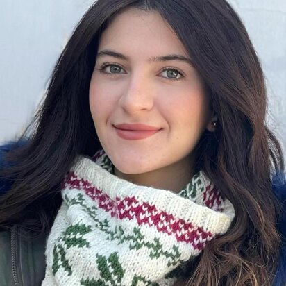 Olive Branch Cowl - knitting pattern