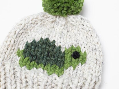 Turtle Pompom Hat Children Chunky