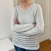 Ripple Stripes V-neck