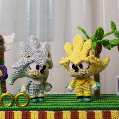 Silver the Hedgehog Amigurumi Crochet Pattern – PDF Digital Download (English)