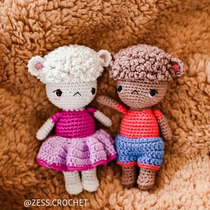 TUTORIEL CROCHET BOUDY in English - pattern tutorial pdf amigurumi easy sheep lamb animal