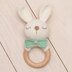 Bunny rattle amigurumi teether