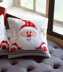 Vervaco Santa in a Plaid Hat Cushion Front Chunky Cross Stitch Kit - 40cm x 40cm