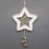 Crochet pattern star hanging decoration - super easy and versatile - from scraps of yarn