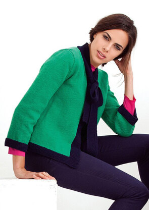 "Bella Jacket" - Jacket Knitting Pattern For Women in MillaMia Merino Wool