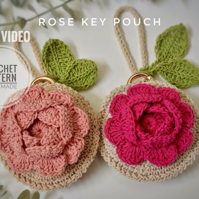 Rose Key Pouch