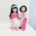 Snowboard doll pattern, amigurumi doll with clothes