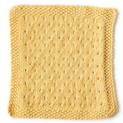 Orient Point Washcloth in Lion Brand Cotton-Ease - 90385 - knitting pattern