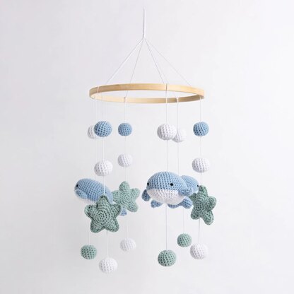 Wool Couture  Whale & Starfish Baby Mobile Crochet Kit