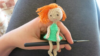 Tiny amigurumi doll