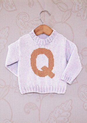 Intarsia - Letter Q Chart - Childrens Sweater