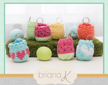 Knit EOS Lip Balm Holder / Key Chain