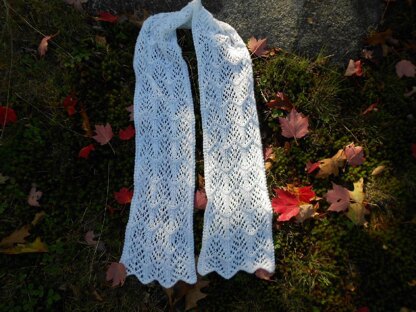 Frost on The Trees Lace Scarf