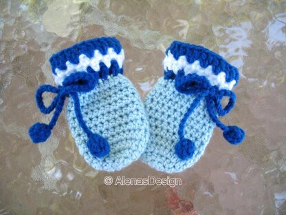 Blue Baby Mittens