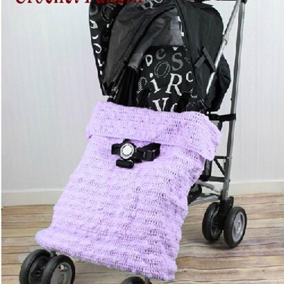 Crochet Pattern Bobble Stroller/Buggy Blanket UK & USA Terms #237